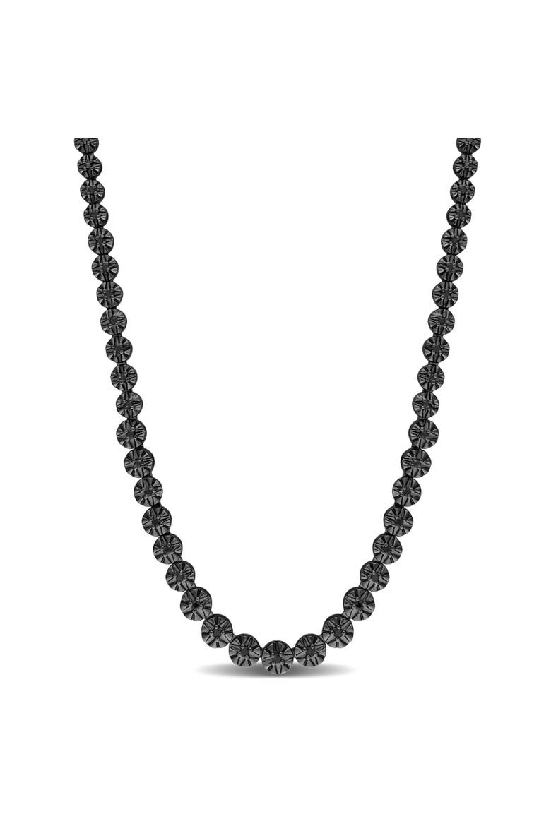 1/2 CTW Black Diamond Tennis Necklace, Main, color, Black Diamond