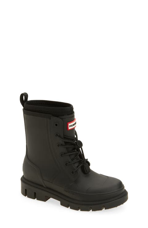 Kids' Stamp Waterproof Lace-Up Rain Boot (Little Kid & Big Kid)