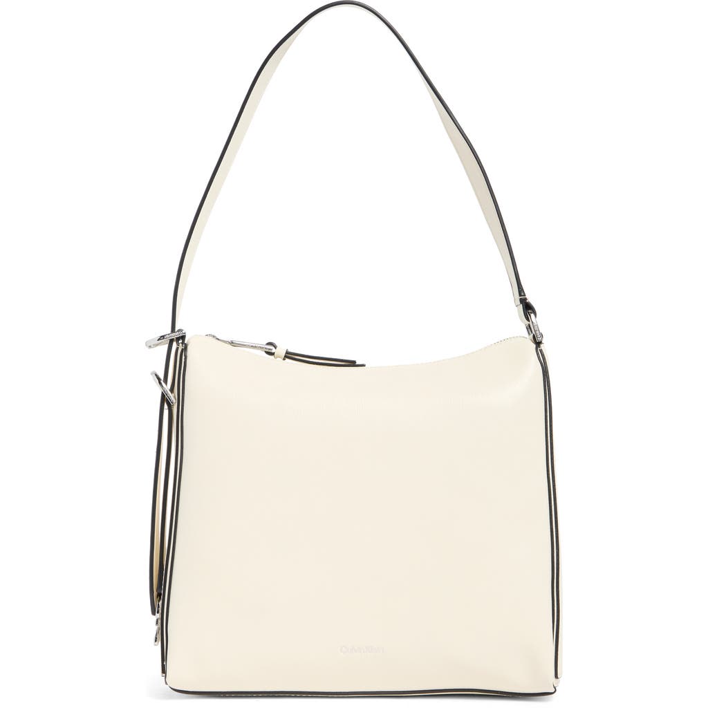 Calvin Klein Mandy Shoulder Bag In Cherub White
