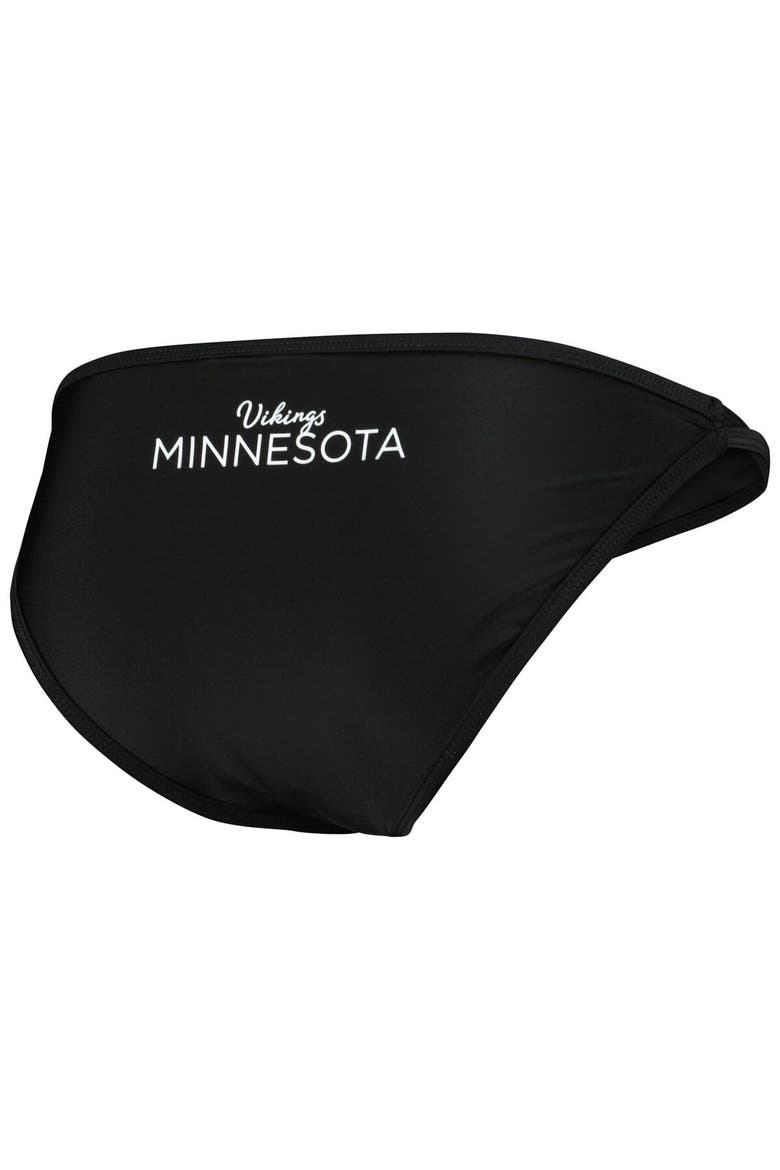Women's G-III 4Her by Carl Banks Black Minnesota Vikings Hall of Fame Bikini Bottom, Alternate, color, Black