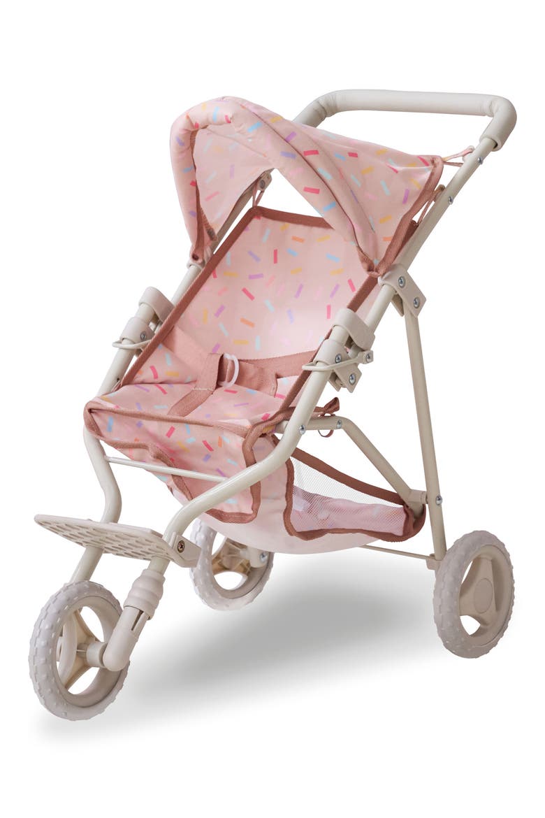 Olivia's Little World Confetti Baby Doll Stroller, Main, color, BEIGE