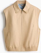 H&M Collared Cotton Gilet