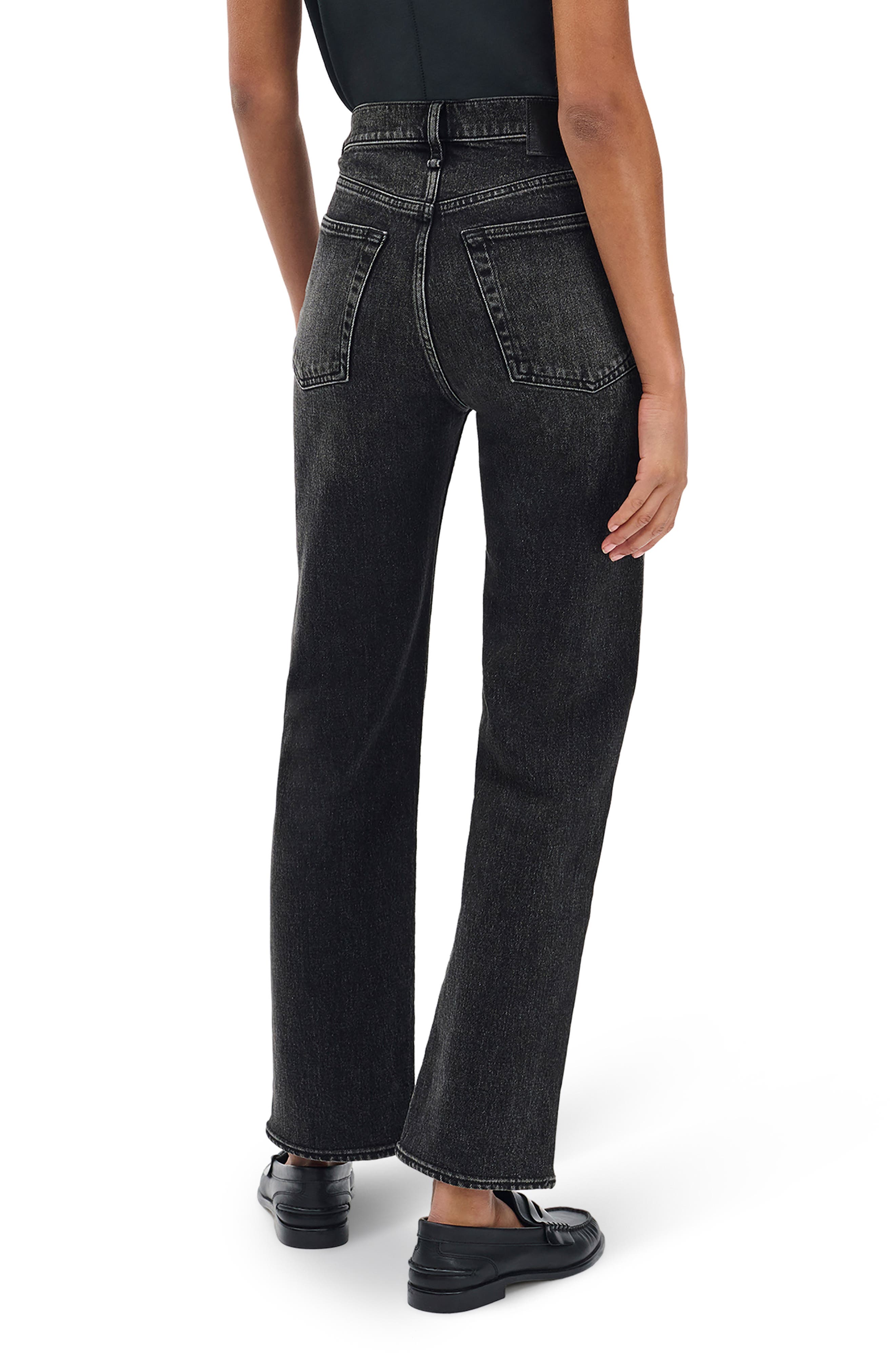 Harlow Mid Rise Ankle Straight Leg Jeans - image 2