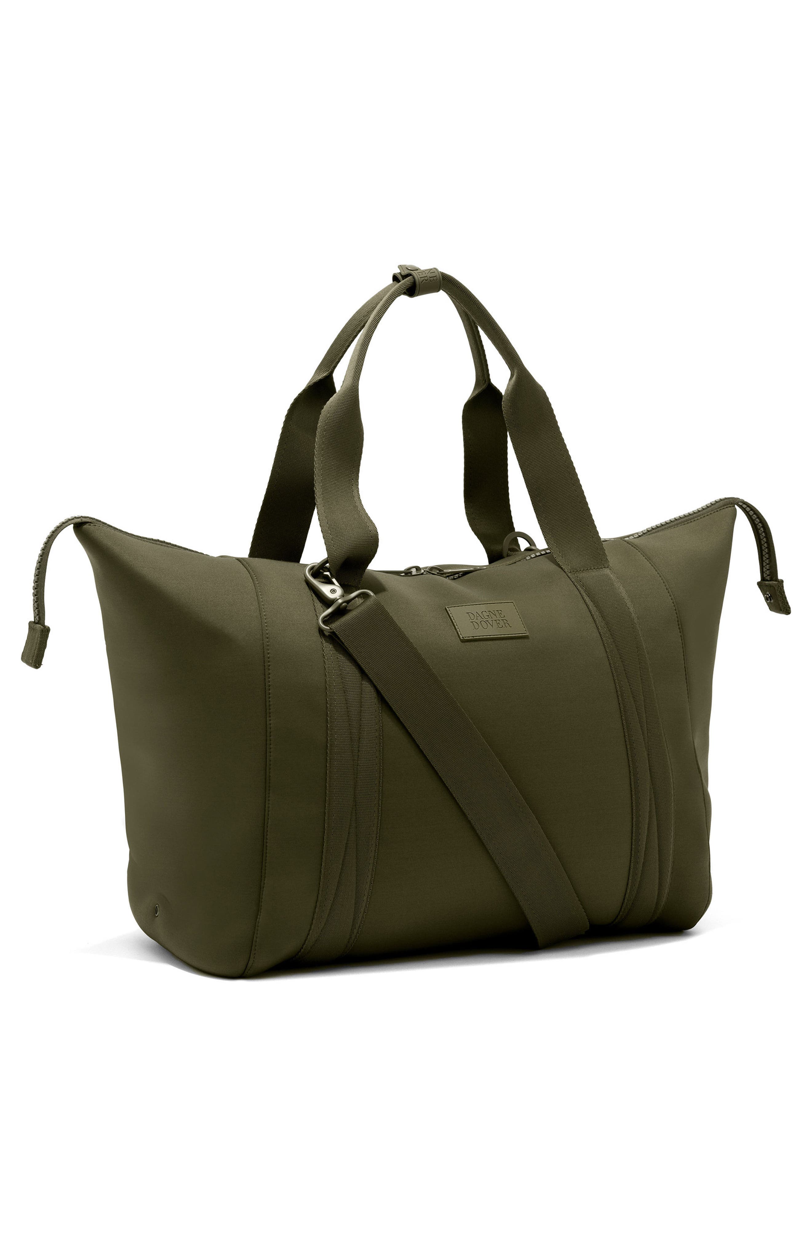 365 Large Landon Neoprene Carryall Duffle Bag, Alternate, color, DARK MOSS