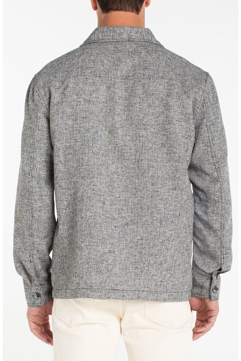 Marled Flap Pocket Overshirt, Alternate, color, BLACK MULTI