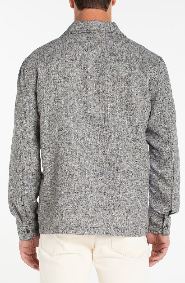 Liverpool Los Angeles Marled Flap Pocket Overshirt, Alternate, color, Black Multi