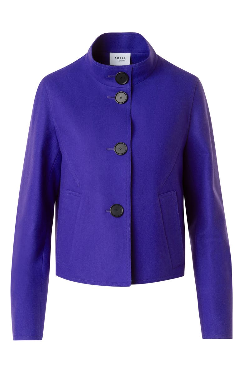 Akris punto Wool Blend Felt Jacket, Alternate, color,