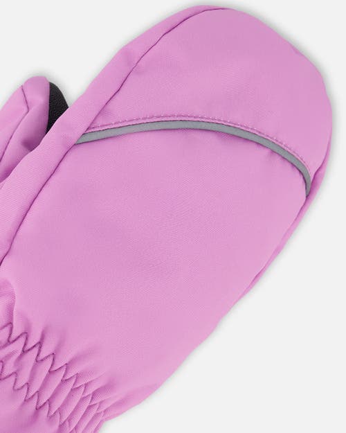 Deux Par Deux Girl Winter Mittens Play In Pink