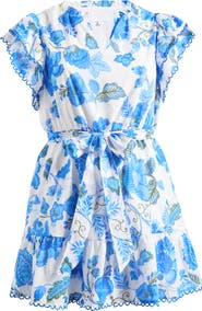 SUGARLIPS Samian Eriny Floral Ruffle Cotton Dress