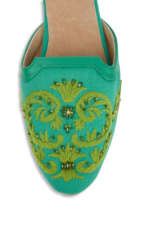 Saachi Enchanted Flora Mule In Green