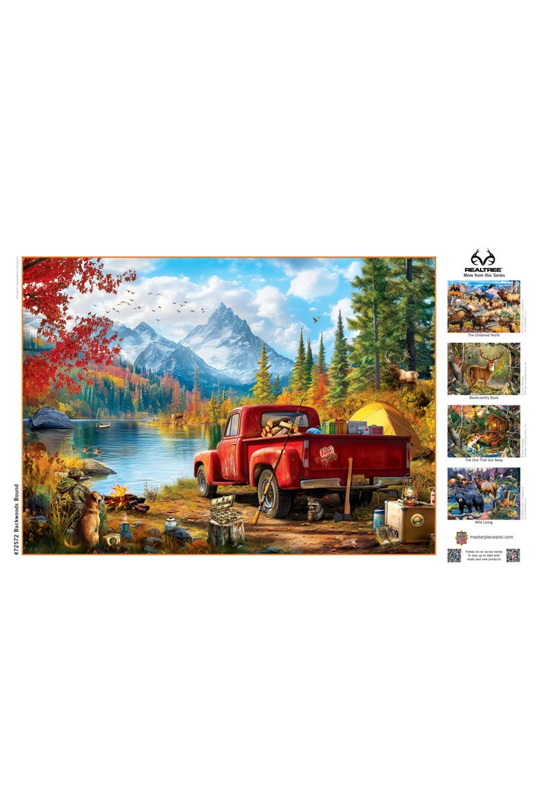 Backwoods Bound 1000 Piece Jigsaw Puzzle, Alternate, color, Multicolor