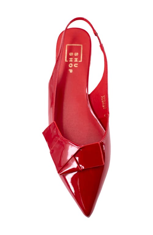 Shushop Audrey Pointed Toe Slingback Flat