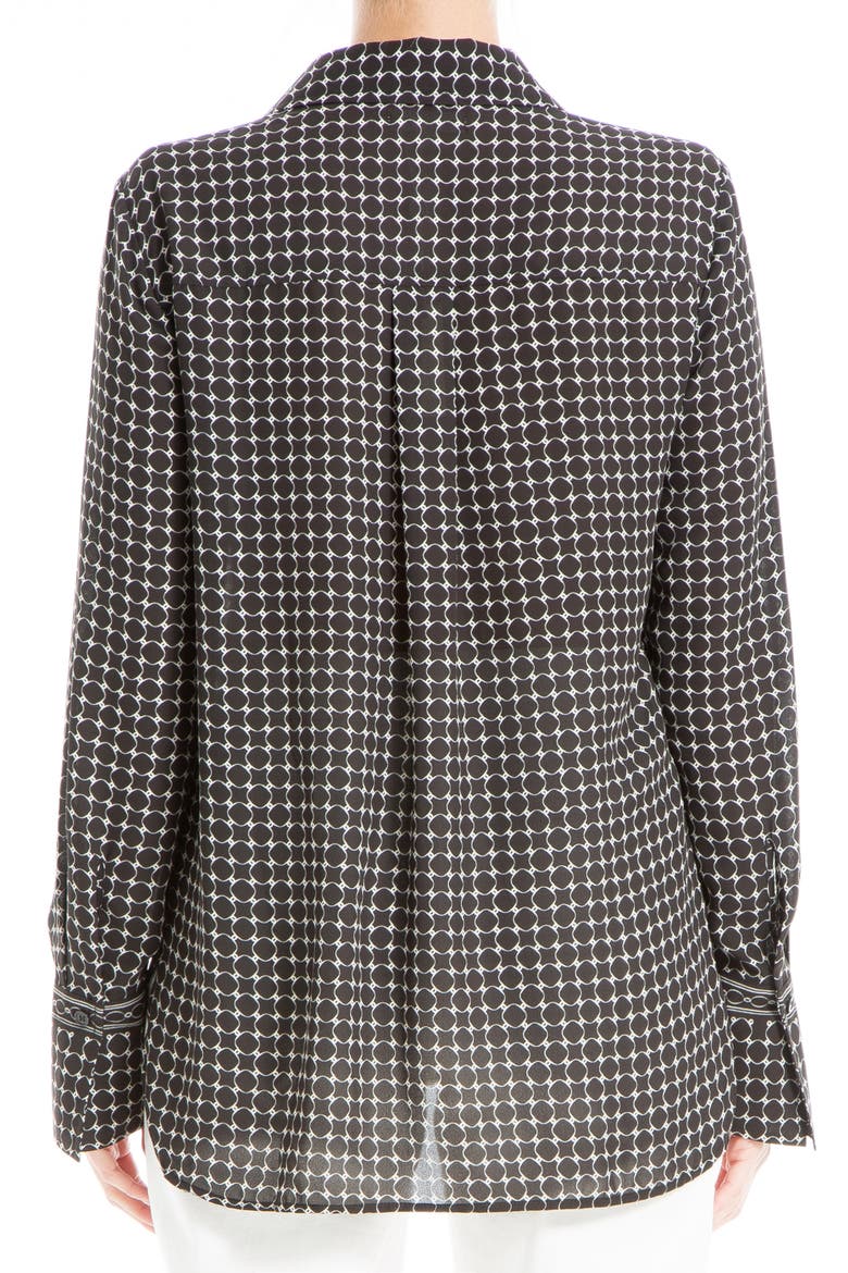 Printed Long Sleeve Button-Up Shirt, Alternate, color, BKIVODCT
