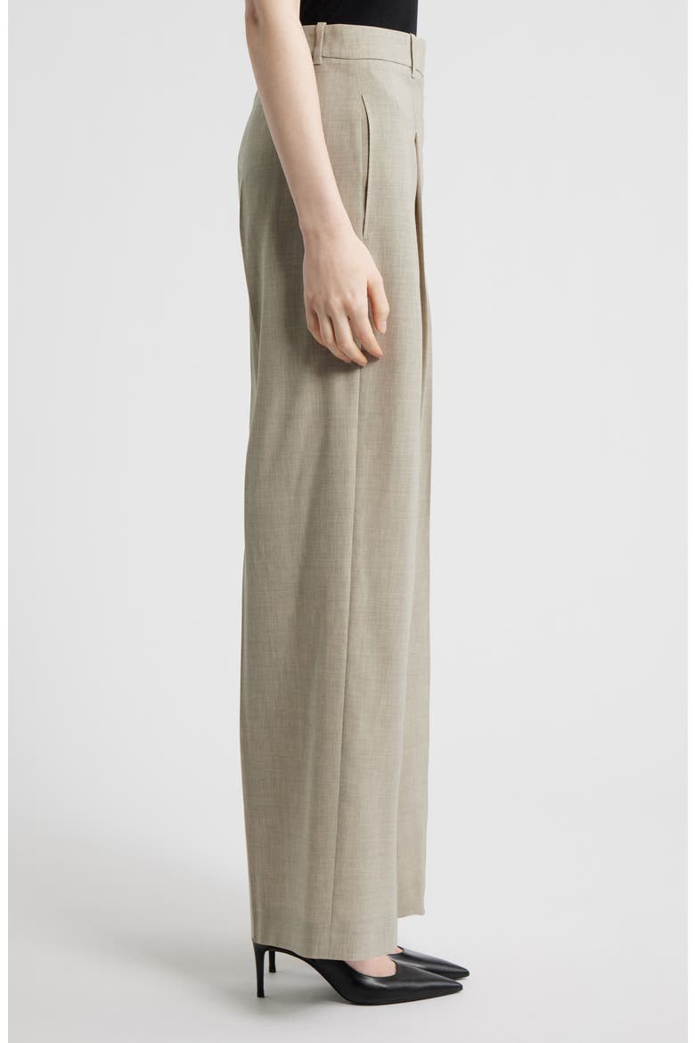 Tiana Virgin Wool Wide Leg Pants, Alternate, color, PUMICE