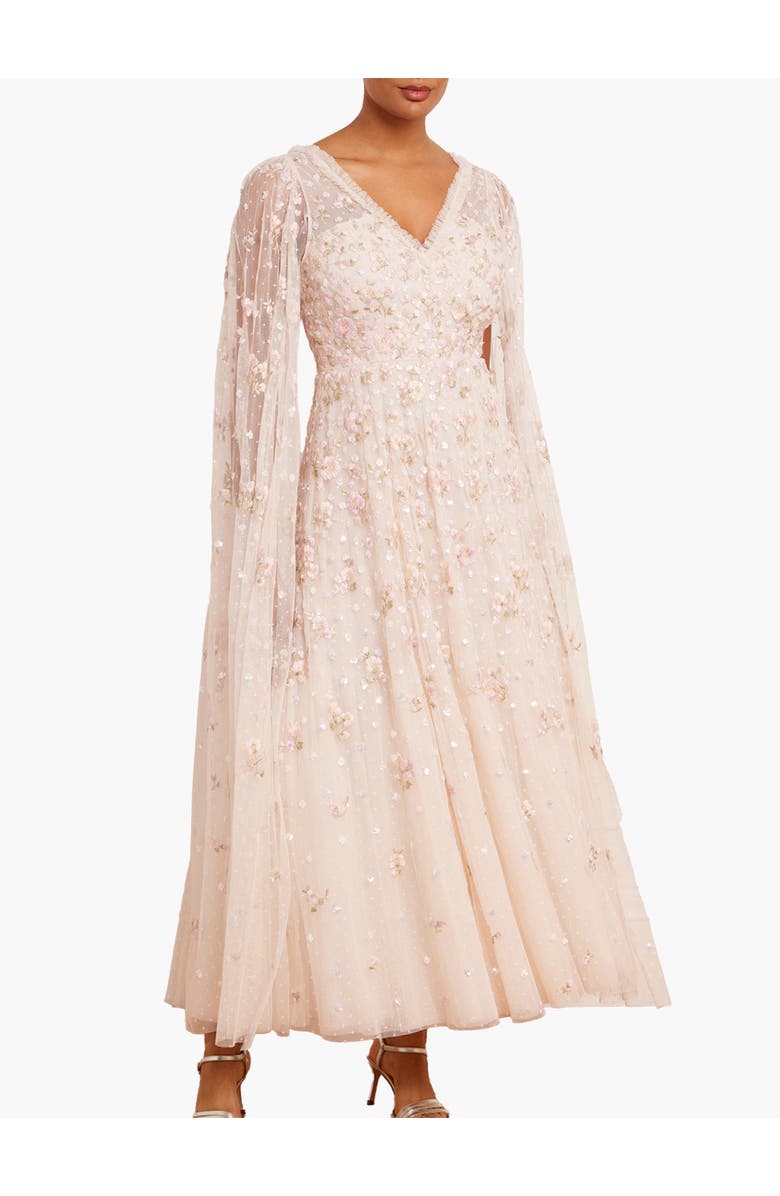 Needle & Thread Dahlia Ditsy Ankle Gown, Main, color, Cream