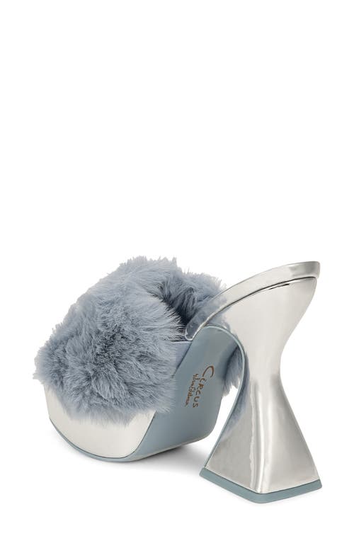 Circus Ny By Sam Edelman Abigail Platform Sandal In Glacial Blue/soft Silver