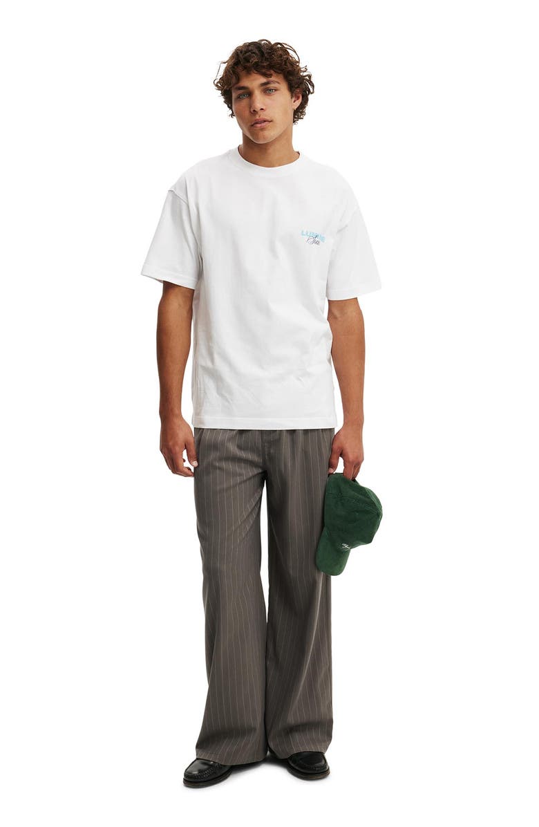 Cotton On Men's Box Fit Text T-Shirt, Alternate, color, White Lumiere Society