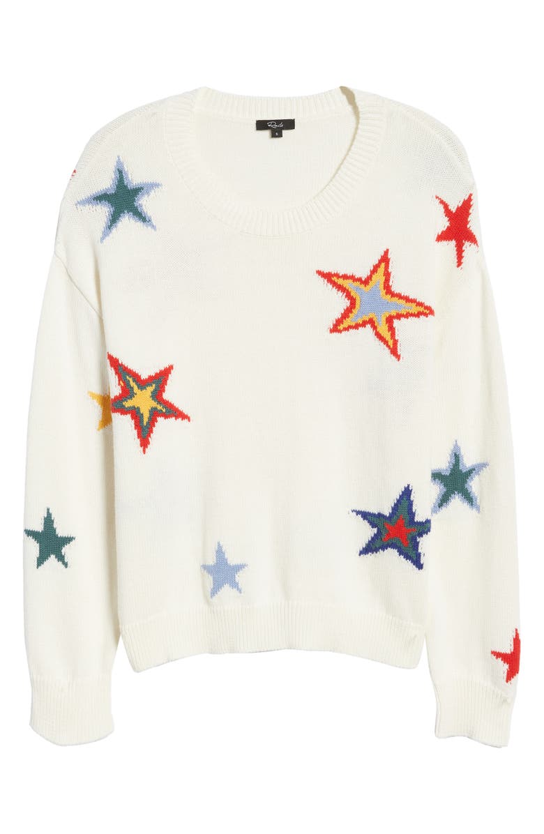 Rails Perci Star Cotton & Cashmere Intarsia Sweater, Alternate, color, 