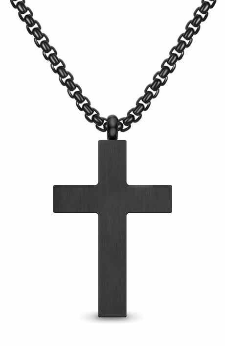 EDFORCE Men's Cross Pendant Necklace