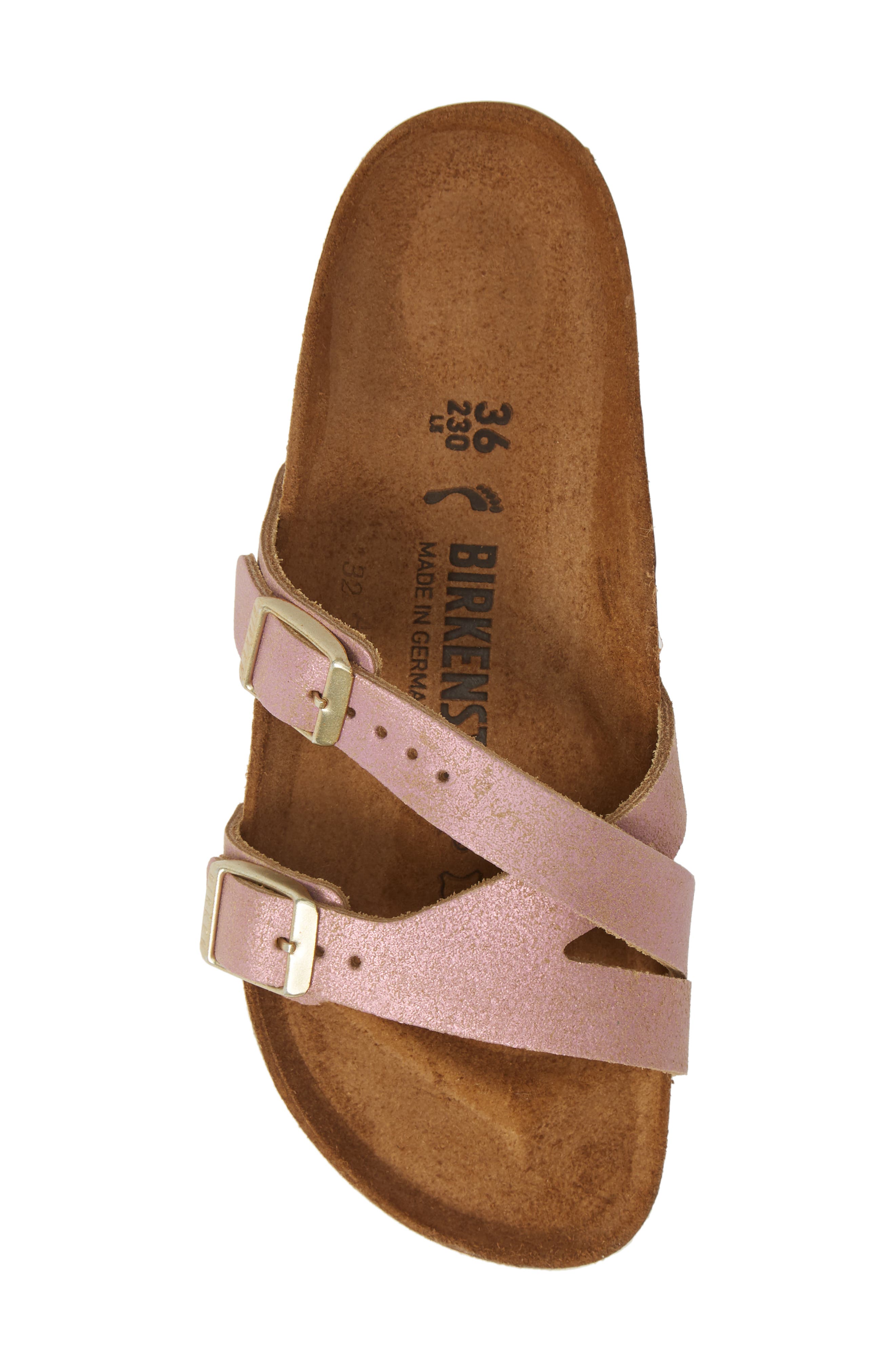 Birkenstock Yao Metallic Slide Sandal, Alternate, color, 