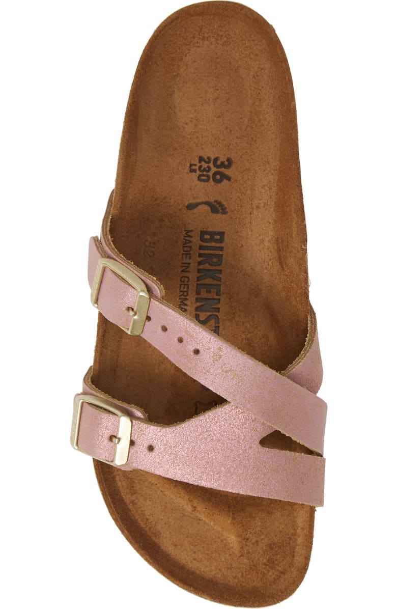 Birkenstock Yao Metallic Slide Sandal, Alternate, color,