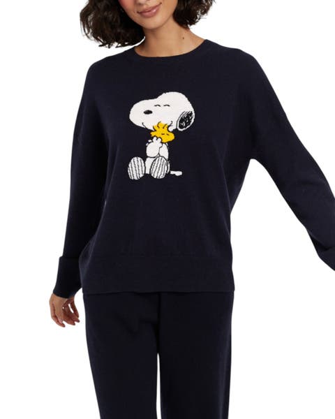 Wool-cashmere Snoopy & Woodstock Sweater