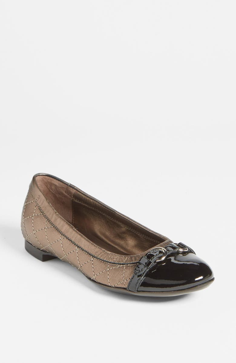 AGL Attilio Giusti Leombruni Quilted Ballet Flat, Main, color,