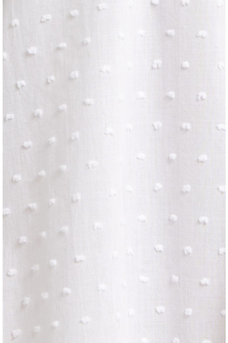 Lace Trim Cotton Nightgown, Alternate, color, WHITE