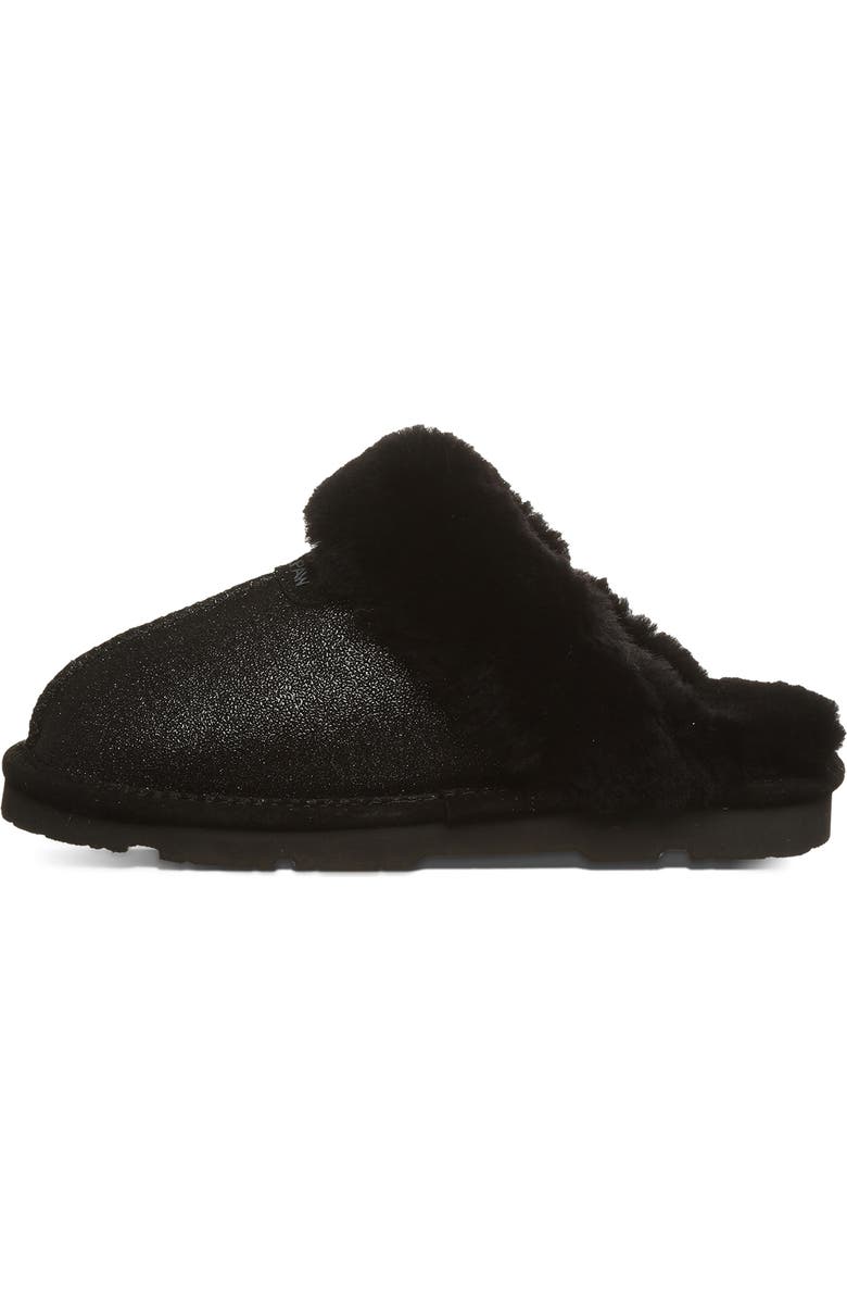 BEARPAW Loki Leopard Print Faux Shearling Lined Suede Slipper, Alternate, color,