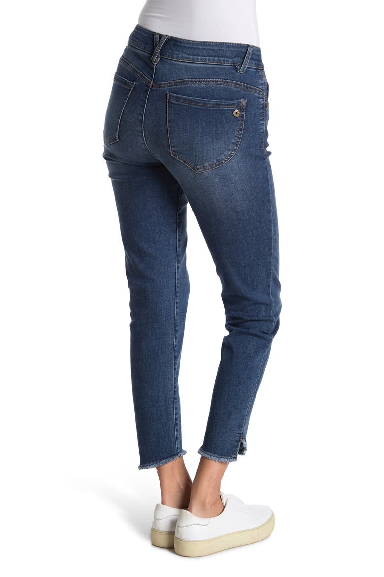 26/10 Ab Tech Frayed Ankle Jeans, Alternate, color, BL- BLUE