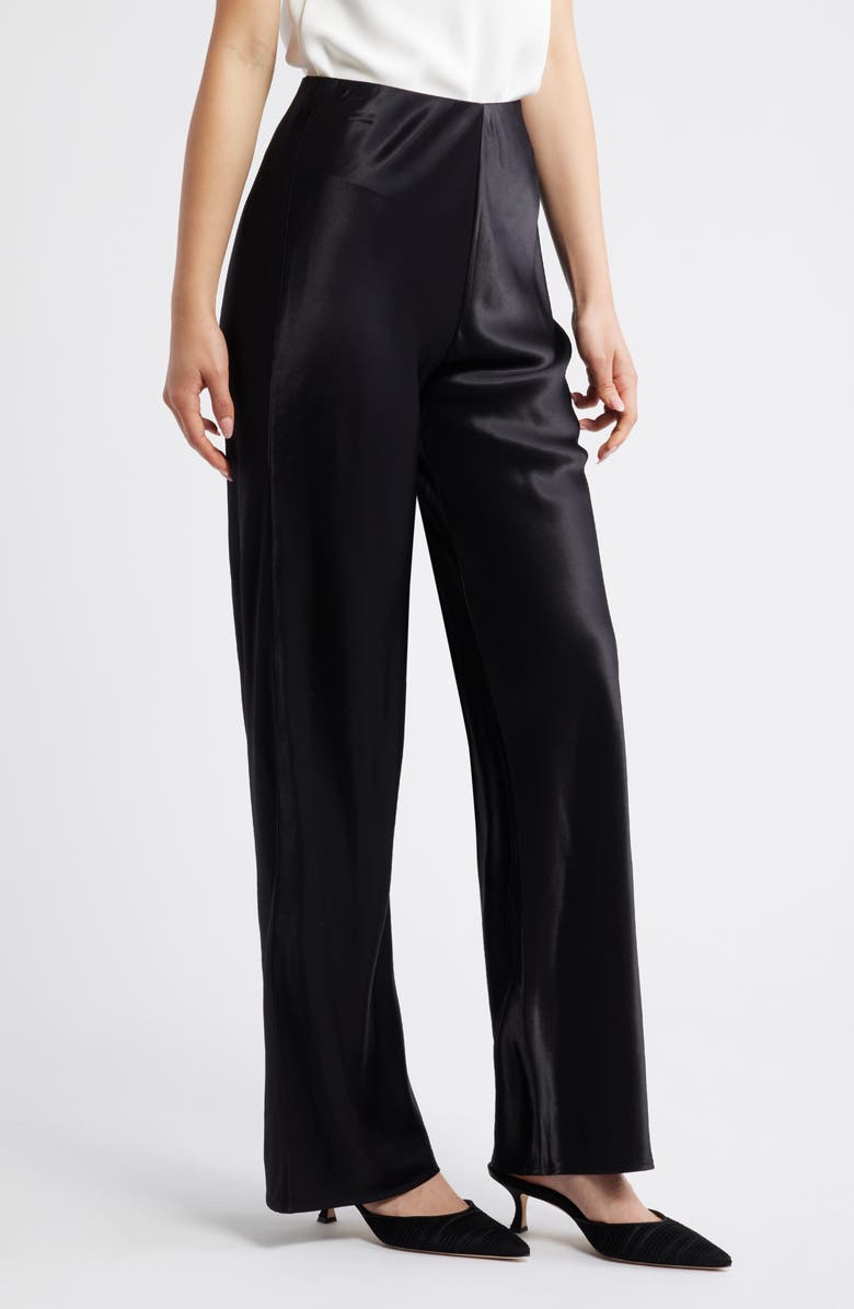 Rails Silvi Satin Pants, Alternate, color, Black