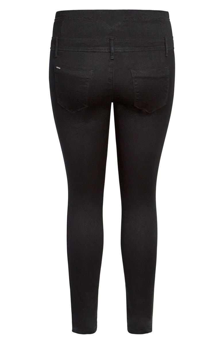 City Chic Asha Ripped Skinny Jeans, Alternate, color,