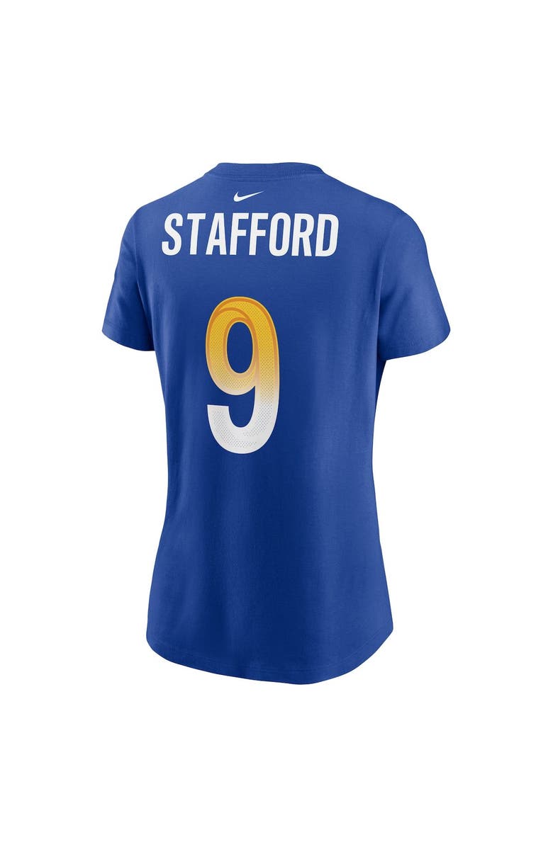 Nike Women's Nike Matthew Stafford Royal Los Angeles Rams Name & Number T-Shirt, Alternate, color, 