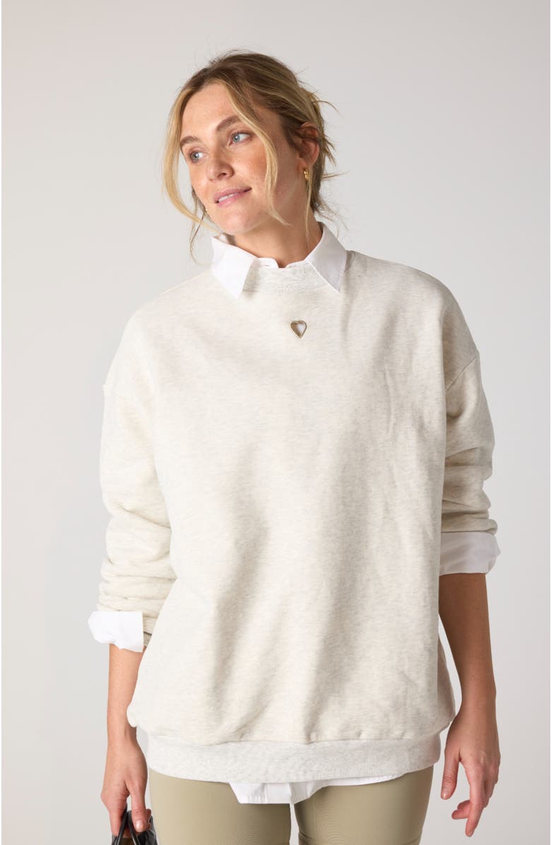 Daughter Lessons Love Crew, Alternate, color, Grey