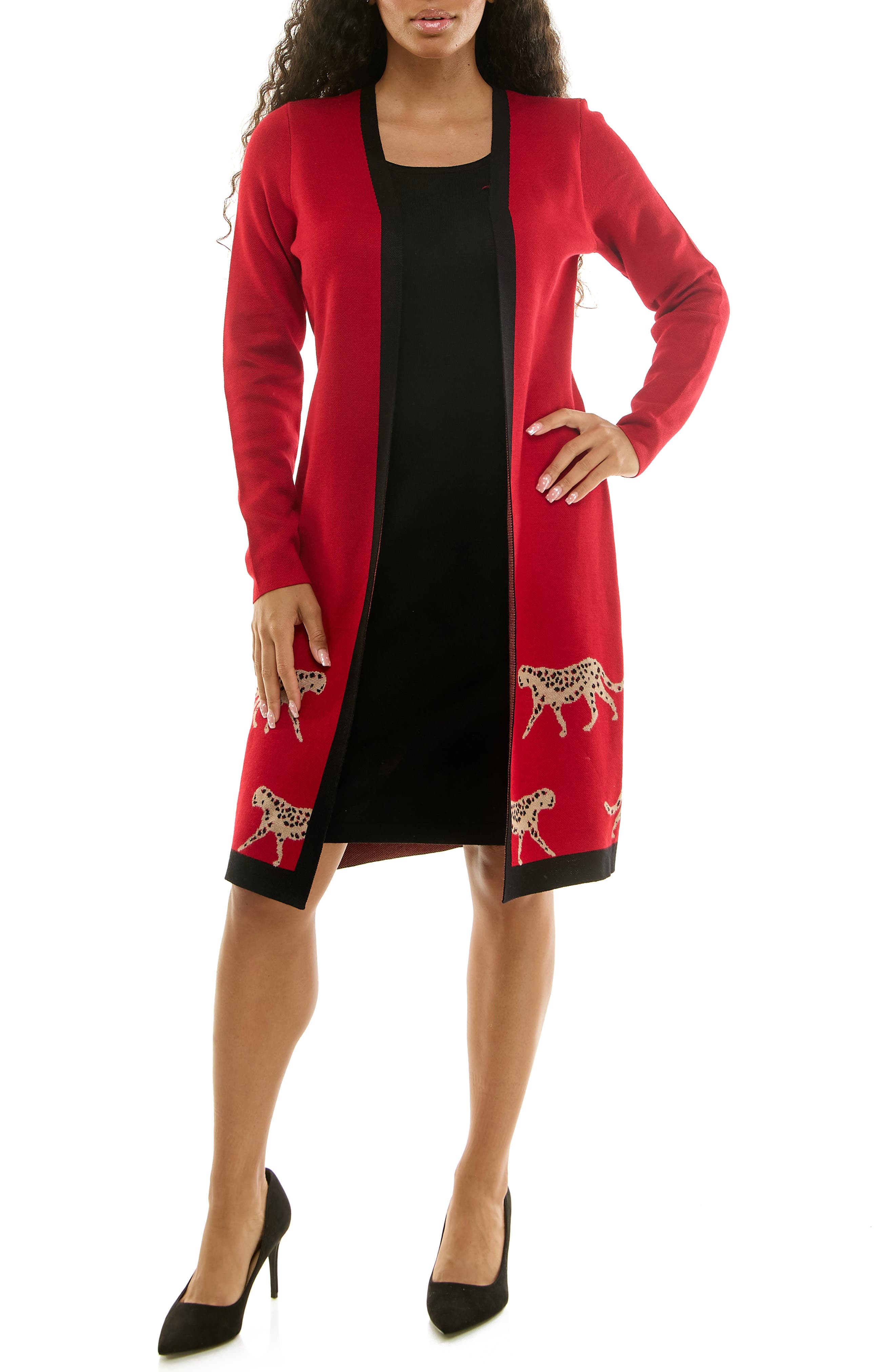 Long Sleeve Twofer Dress - image 3