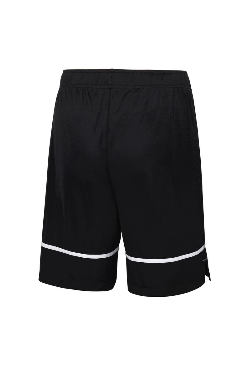 Men's New Era Black Las Vegas Raiders Combine Authentic Rusher Training Shorts, Alternate, color, Black
