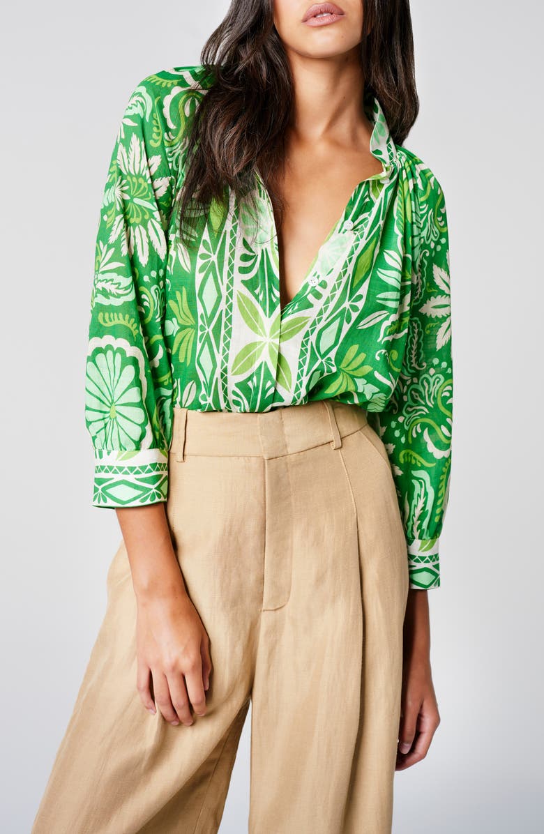 Smythe Floral Print Top, Alternate, color,