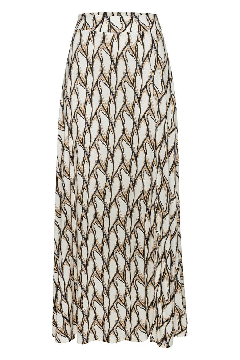 Side Slit Maxi Skirt, Alternate, color, Ivory Khaki