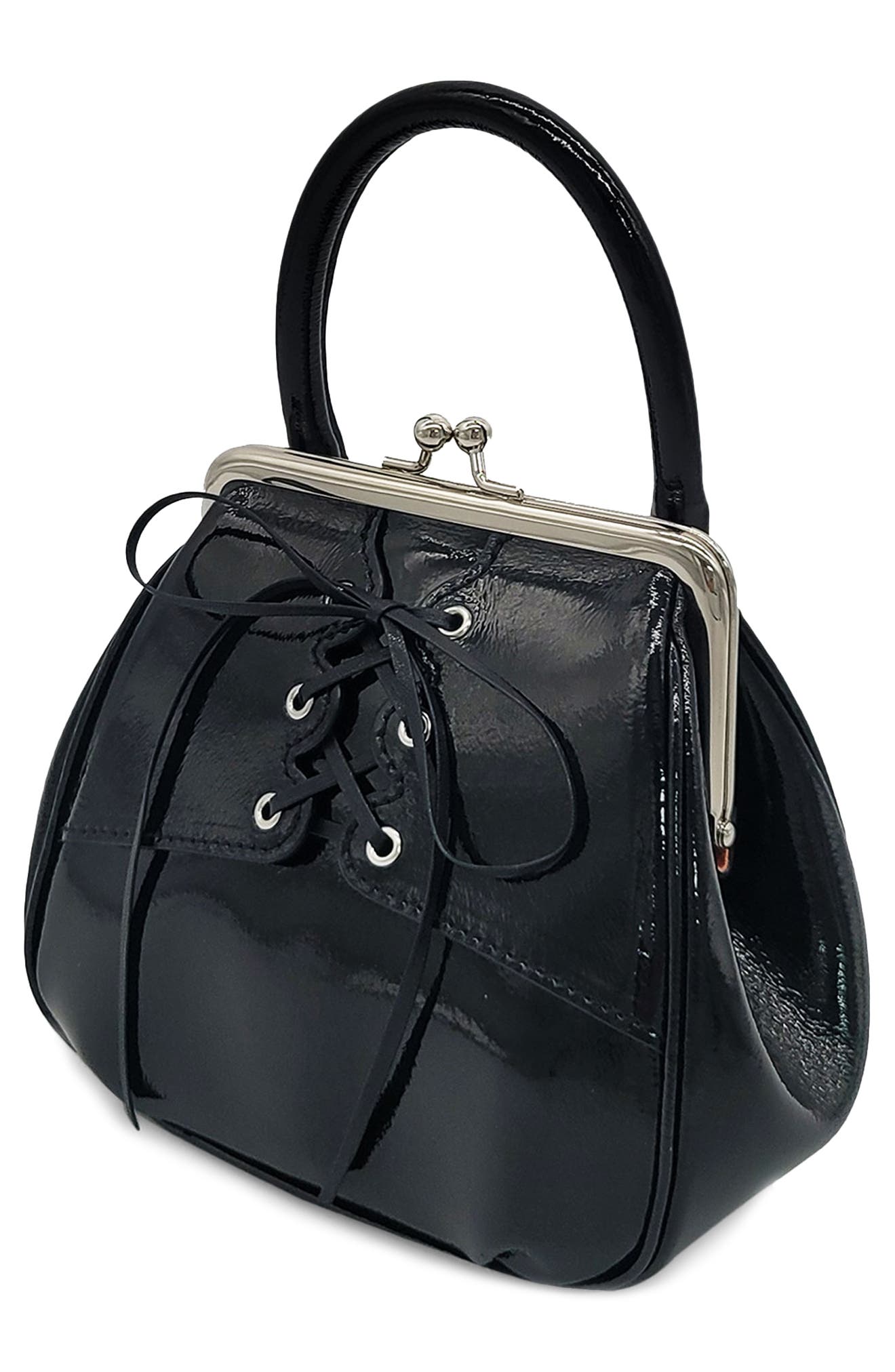 Oryany Mini Lace Up Leather Tote, Alternate, color, 