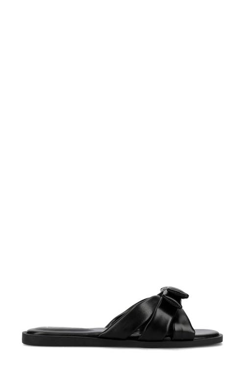 Journee Collection Prylin Bow Slide Sandal In Black