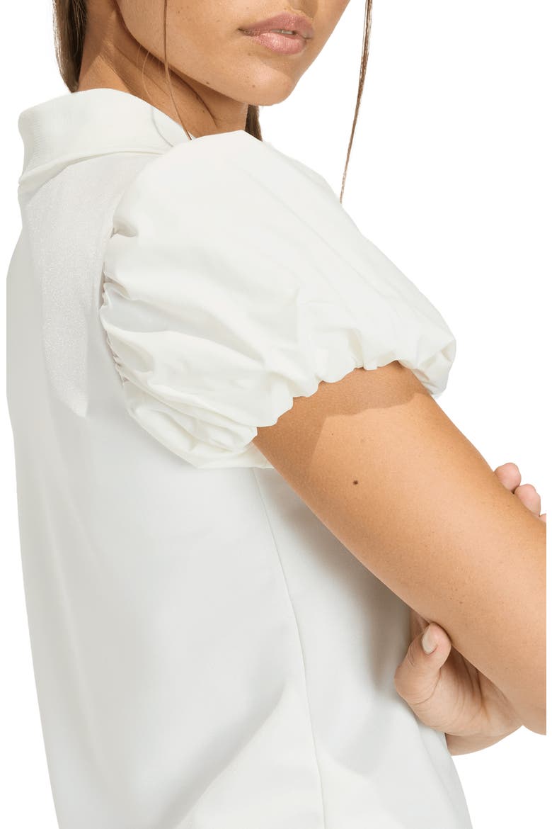Balloon Sleeve Dress, Alternate, color, OFF WHITE