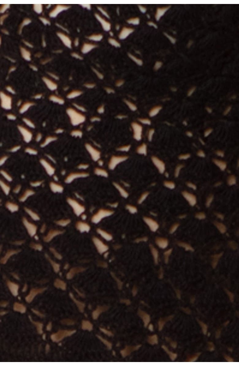 HELEN JON Valentina Crochet Dress, Alternate, color, Black