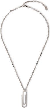 Off-White Women's Paperclip Strass Necklace