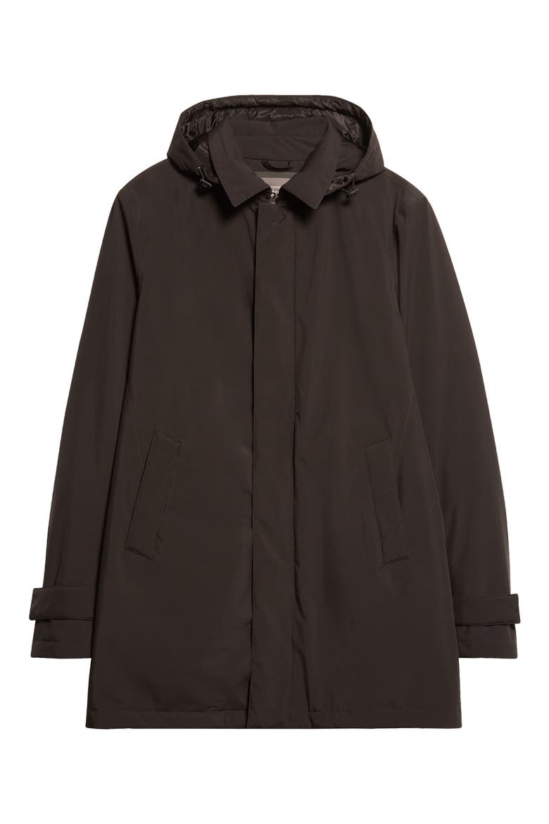 Functional Wardrobe Waterproof Hooded Raincoat, Alternate, color, BLACK