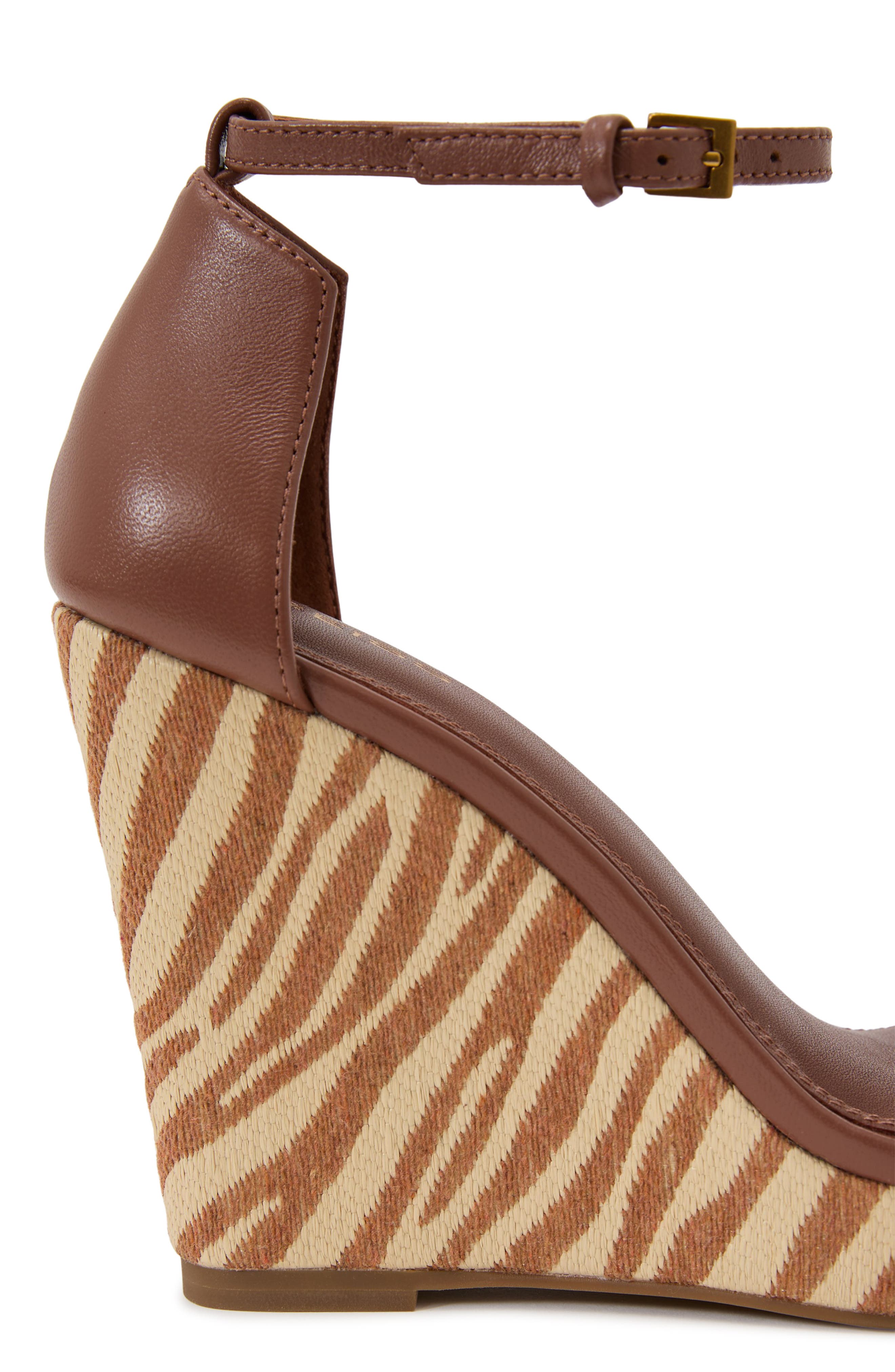 Hazel Leather Wedge Sandal, Alternate, color, NATURAL