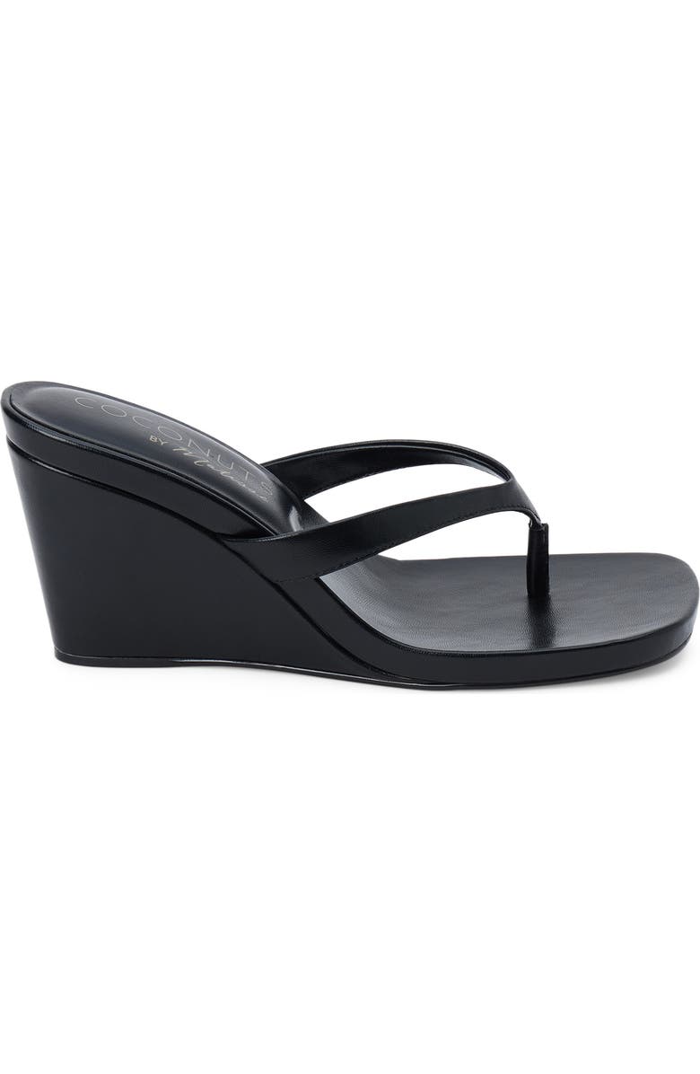 Coconuts by Matisse Murphy Wedge Sandal, Alternate, color, Black