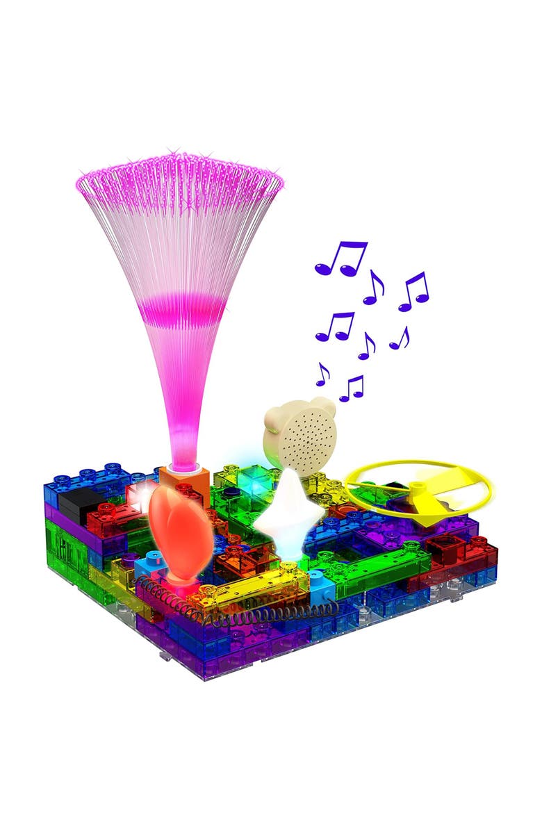 E-Blox Eblox Circuit Blox Byo Glowing Led Fm Radio 395 Projects,Ages 8+, Alternate, color, Multicolored