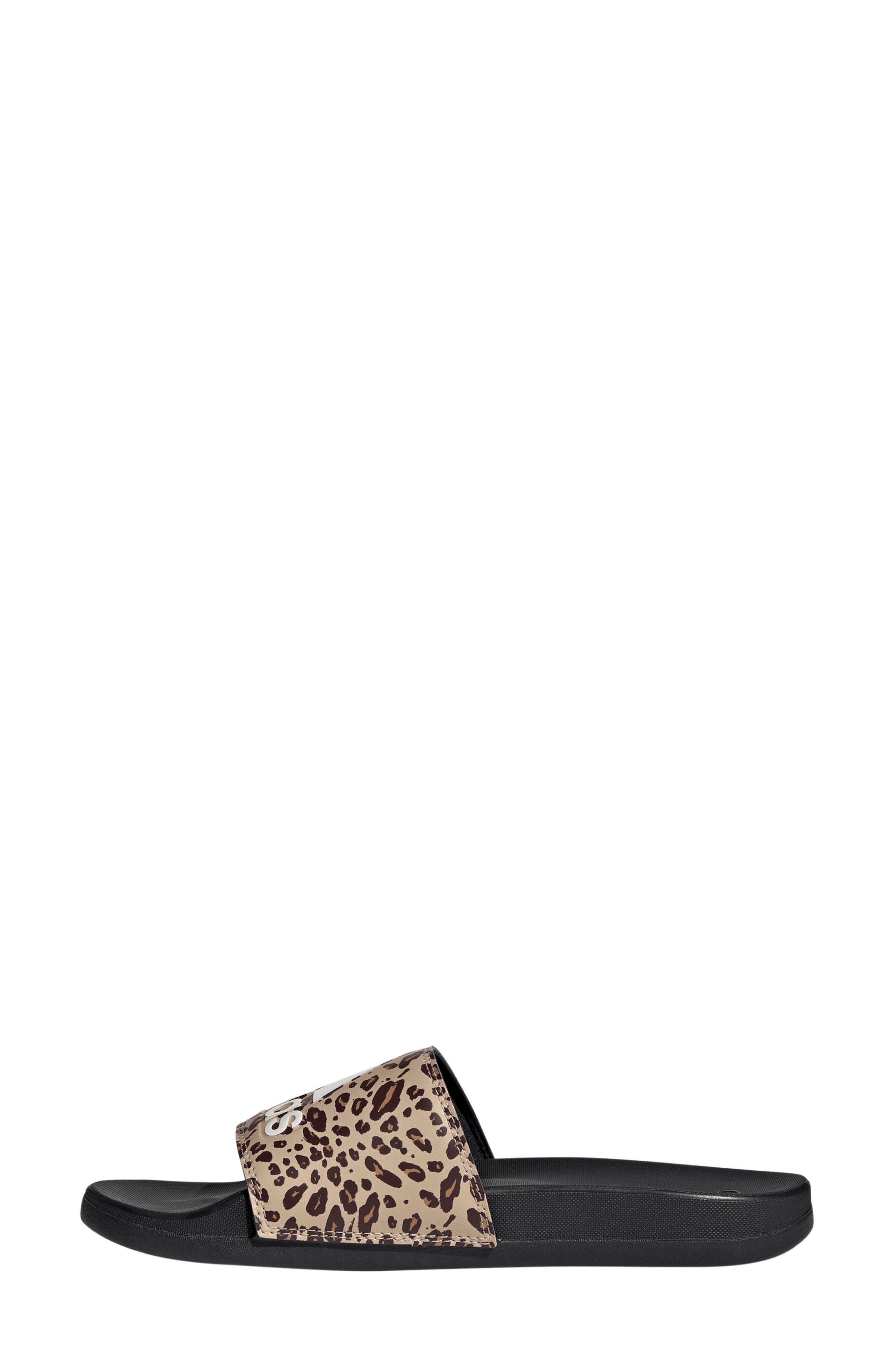 Adilette Comfort Slide Sandal, Alternate, color, BLACK/ OFF WHITE/ MAGIC BEIGE