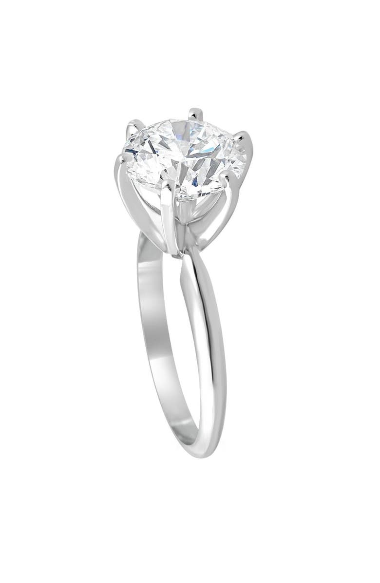 Bliss Diamond Certified 3 Ct Diamond Solitaire Platinum Engagement Ring Lab Grown, Alternate, color, Platinum