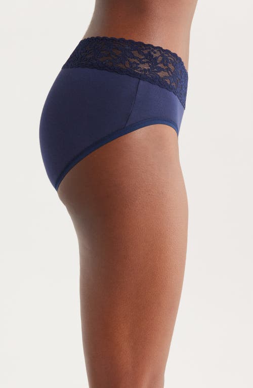 Hanky Panky Cotton French Briefs In Blue